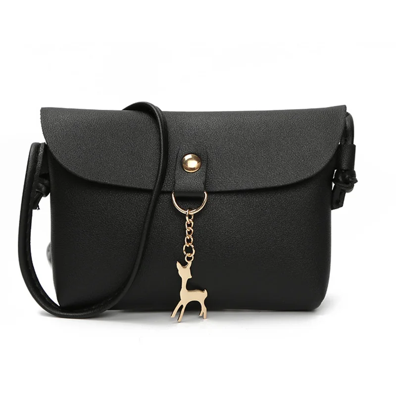 

Women Shoulder Bag Leather Handbag Female Flap Small Phone Bag Deer Women Messenger Crossbody Handbag Fashion High Quality