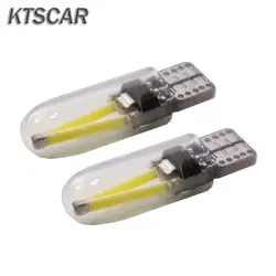 KTSCAR 2X чистый белый T10 светодиодный свет w5w 194 нити Стекло удара интерьер зазор лампа багажника задние противотуманные лампы авто автомобиль