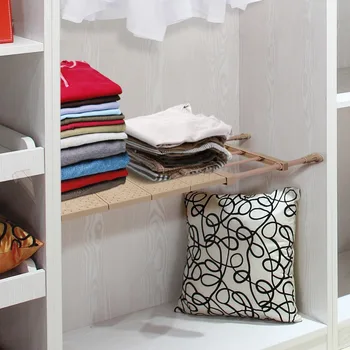 

Cabinet Partition Ajustable Shelf Storage Rack Organizer Expandable Closet Shelf Space Saver Racks