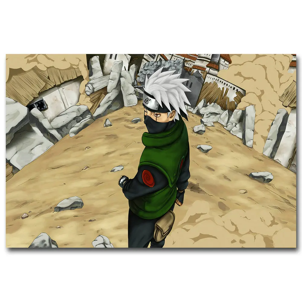 Picture 5 NICOLESHENTING Наруто Shippuden Аниме игра плакат искусство из шелковой ткани с принтом 12x18 24x36 дюймов Саске Настенная картина декор комнаты - Цвет: Picture 5