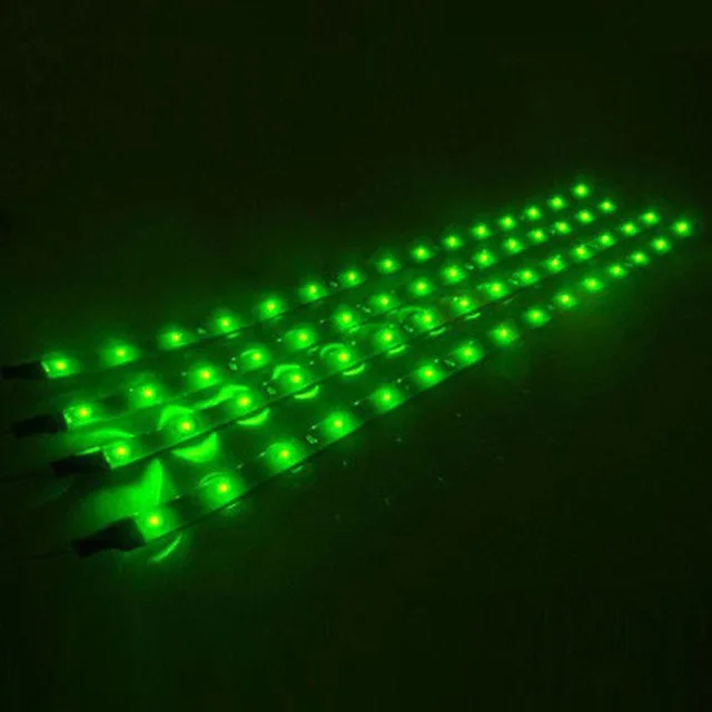 ตัวเลือกสินค้า แถบไฟ LED ยืดหยุ่น 2 ชิ้น หลากสี สำหรับตกแต่งรถ