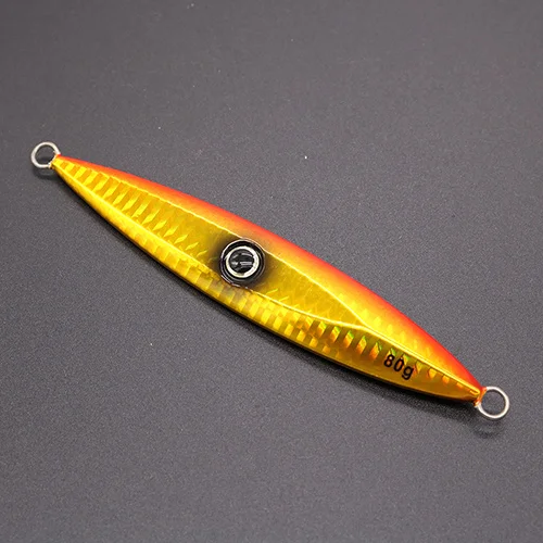 Isca de Pesca de Água Salgada de Metal Castfun 1 pc 30g 80 60 40g g g 100g 120g 150g 200g 250g 300g Lento Jig Colher Isca Jigging 8 Cheap Iscas artificiais