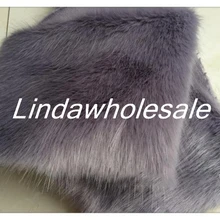 Хорошее качество небольшой кусок Скрап имитация лисьего меха, искусственный мех Ткань мех, ткань для кукол, DIY обувь Шапки материал, 25 см* 50 см/шт