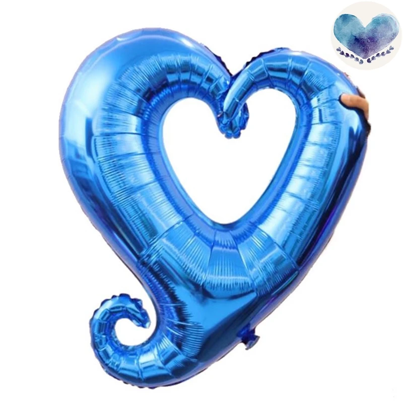 

1pc Hook Heart Foil Balloons Inflatable Wedding Decoration Mariage Ballons Casamento Birthday Decorations Party Supplies