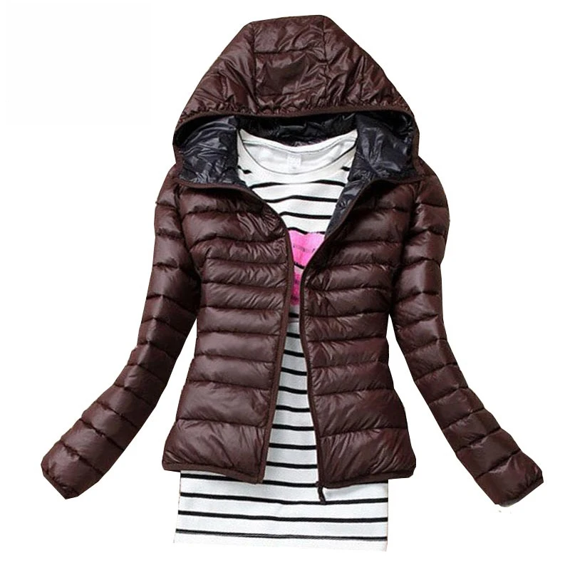 Женская тонкая парка однотонный пуховик на осень и зиму|fashion jacket women|jacket fashion