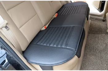 

Bamboo charcoal leather car monolithic cover Car seat cushion Backseat rear seat suitable for four seasons with 1pcs Backseat