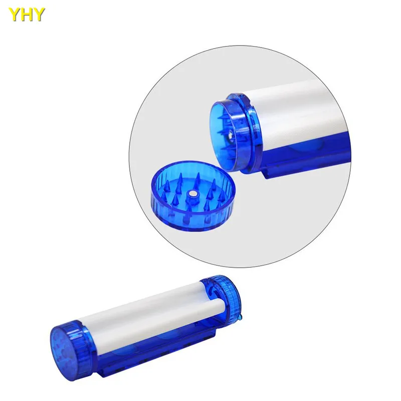 Plastic Cigarette Rolling Machine +Tobacco Herb Grinder +Storage Container Suitable 110MM Paper06