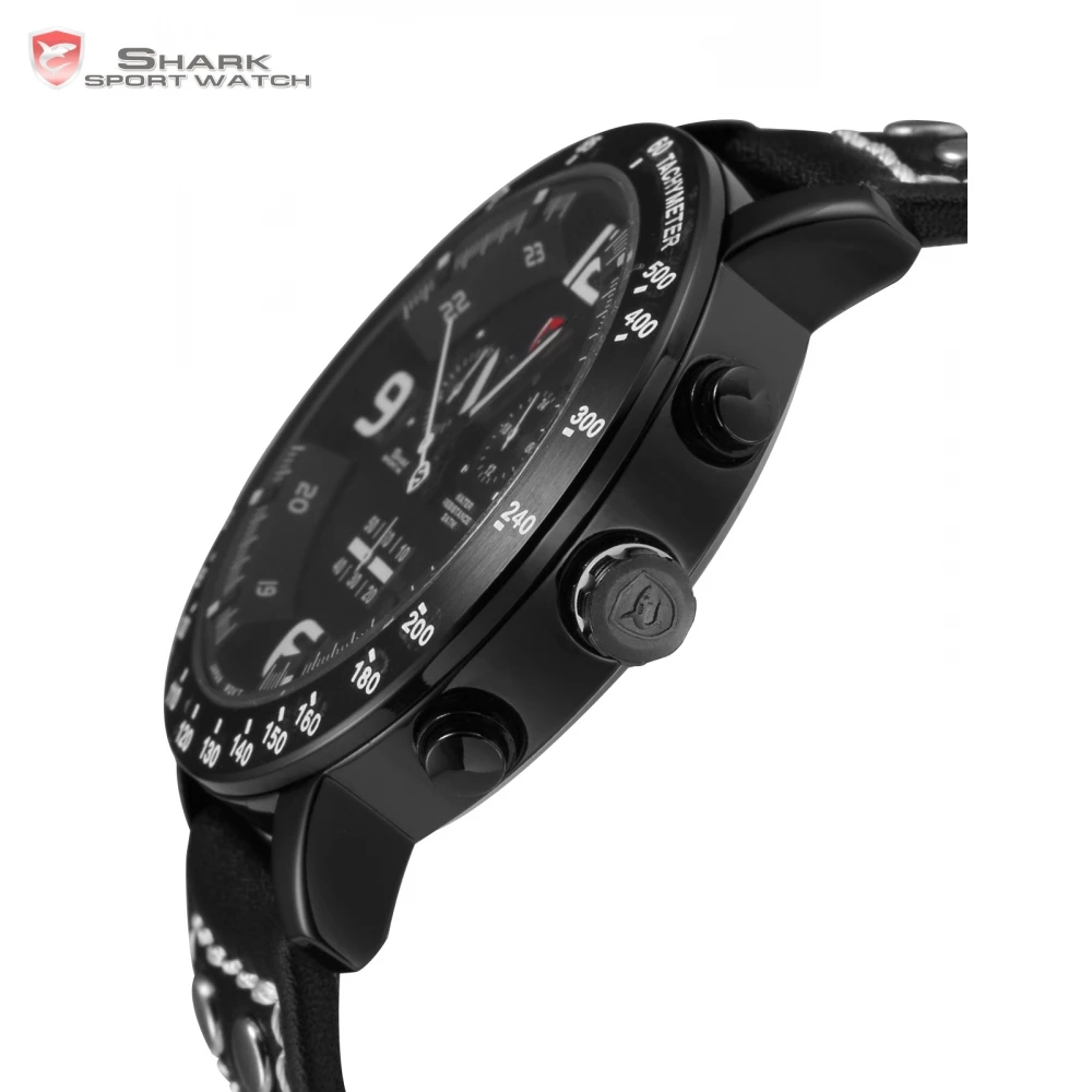 Longfin SHARK Sport Watch Chronograph Genuine Leather Strap Mens Watches Top Brand Luxury Full Steel Racing Quartz Clock /SH400 Longfin SHARK Sport Watch Chronograph Genuine Leather Strap Mens Watches Top Brand Luxury Full Steel Racing Quartz Clock /SH400