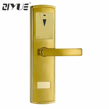 

Gold Color RF Hotel Electronic Door Locks RFID for Hotel Guest Room ET105RF-S