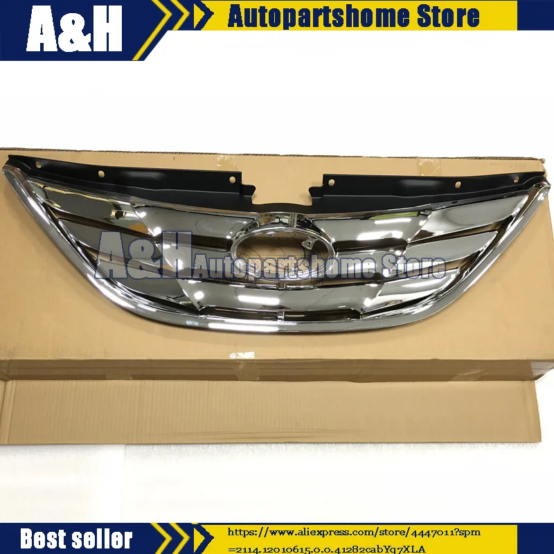 Подлинная хромированная решетка капота передняя Верхняя для Hyundai Sonata 2011