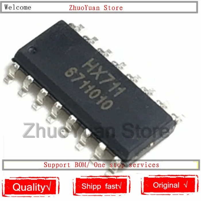 100 шт./лот 100% Новый оригинальный чип HX711 SOP 16 IC|Голосовые модули