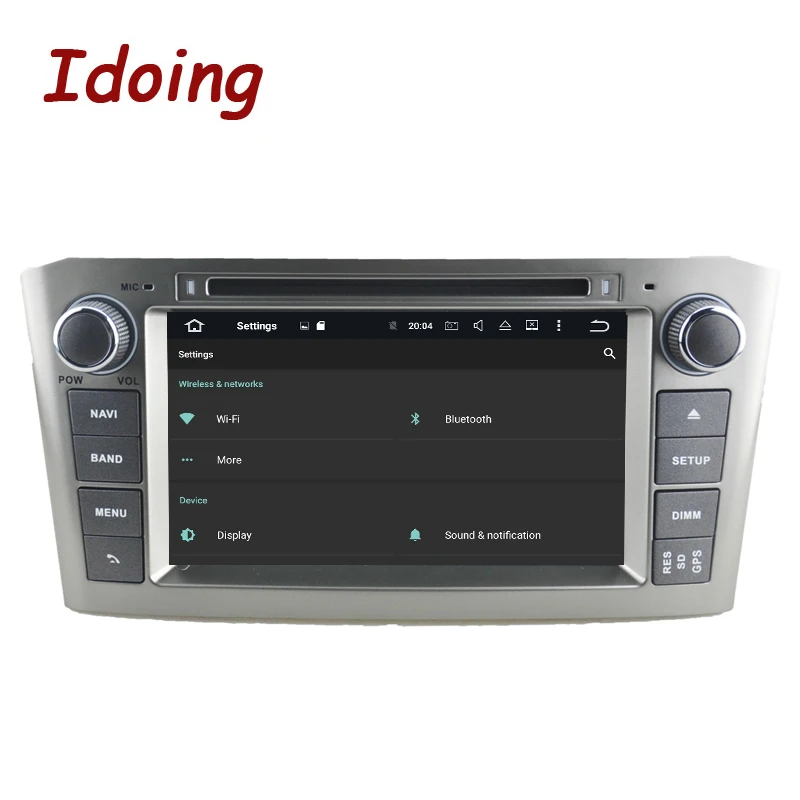 Idoing " 2Din Android8.0 для Toyota Avensis 2003-2007 ips экран 4G+ 32G 8Core руль автомобиля DVD мультимедиа плеер быстрая загрузка