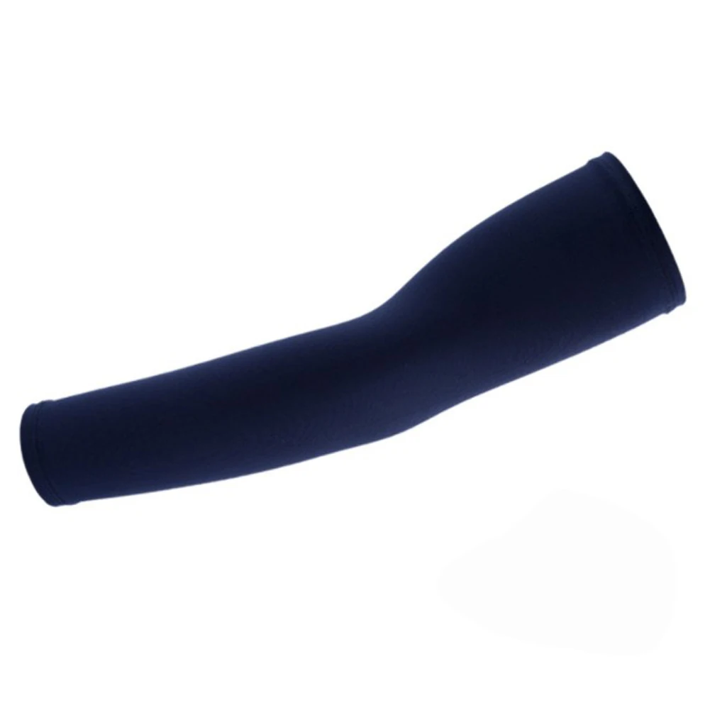 1 пара сплошной цвет эластичные рукава крышка УФ рукав Защита от солнца Спорт на открытом воздухе рука теплые дышащие эластичные летние манжеты - Цвет: royal blue