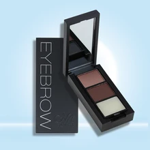 Профессиональные Тени для век бровей Макияж бровей порошок+ бровей восковая Палетка+ Кисточки для макияжа Набор maquiagem