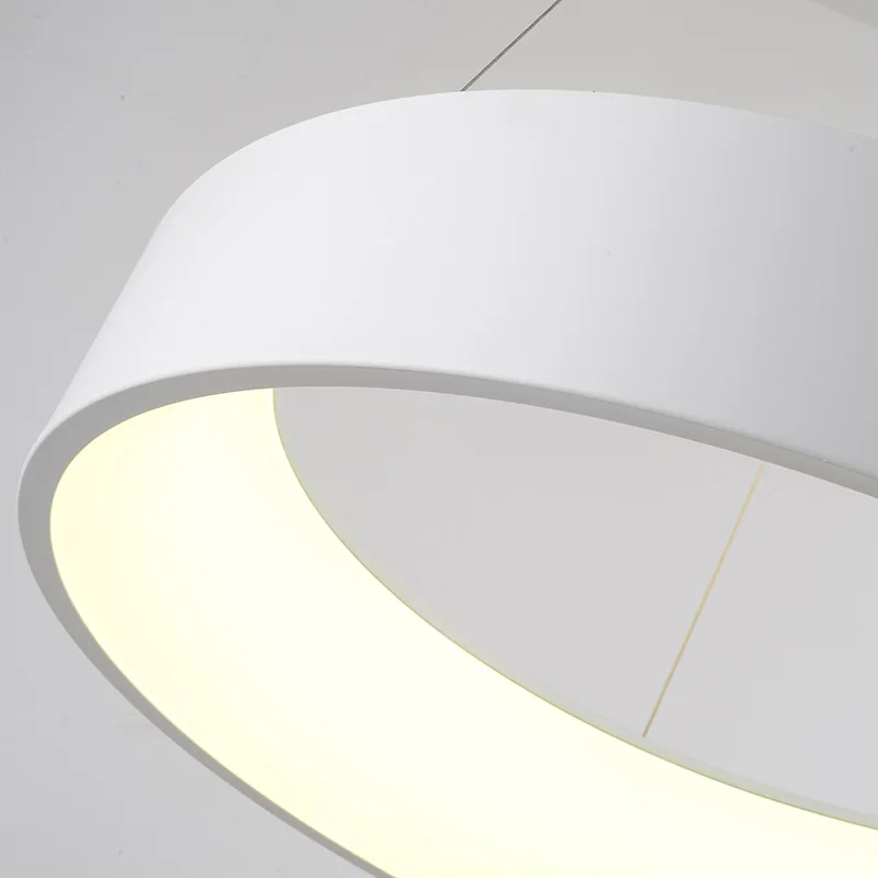  Modern Round Led Pendant Light Ring Circle Pendant Lamp Ceiling Hanging Lighting Fixture For Kitche - 32887499288