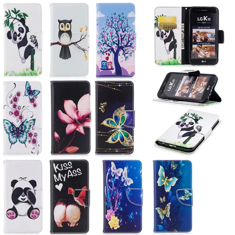 Роскошный кожаный чехол с откидной крышкой для LG K10 2017 LV5 X400/LG M250N/K20 Plus кошелек
