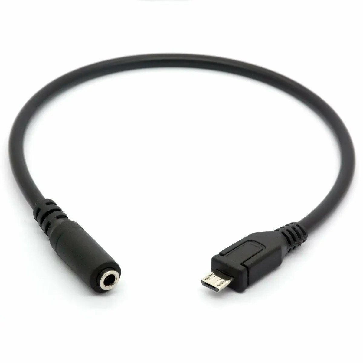 

Micro USB Male to 3.5mm Female AUX Audio Cable Cord for Headset Adapter