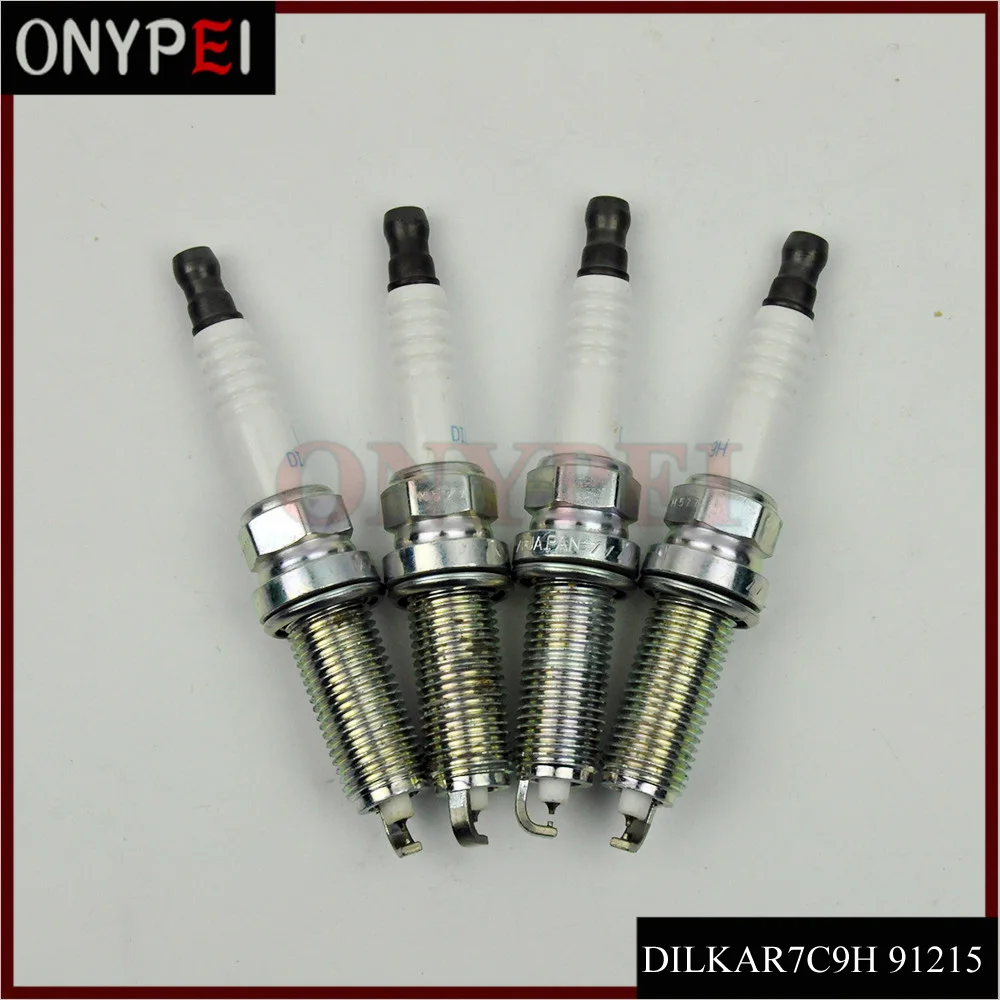 4 шт. двойной Иридиевый свечи зажигания DILKAR7C9H 91215 для Nissan Juke 1,6 Pathfinder 2,5 Infiniti 224011KC1C 22401-1KC1C