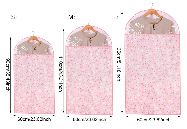 BAKINGCHEF 3 шт./компл. Домашняя одежда пылезащитные Чехлы подвесной органайзер для одежды Женское пальто Мужская рубашка сумка для хранения аксессуары