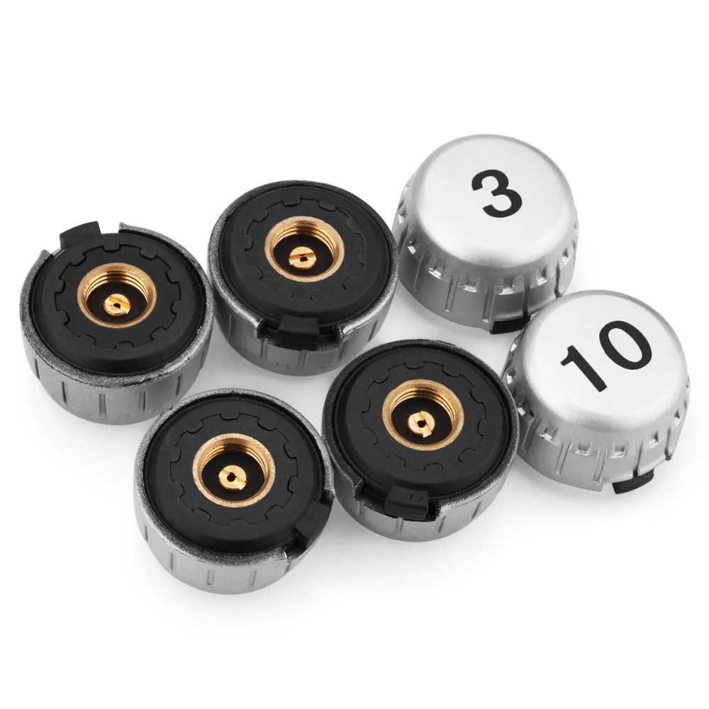 CAREUD U901 Auto Truck TPMS Car Wireless Tire Pressure Monitoring System with 6 External Sensors Replaceable Battery LCD Display