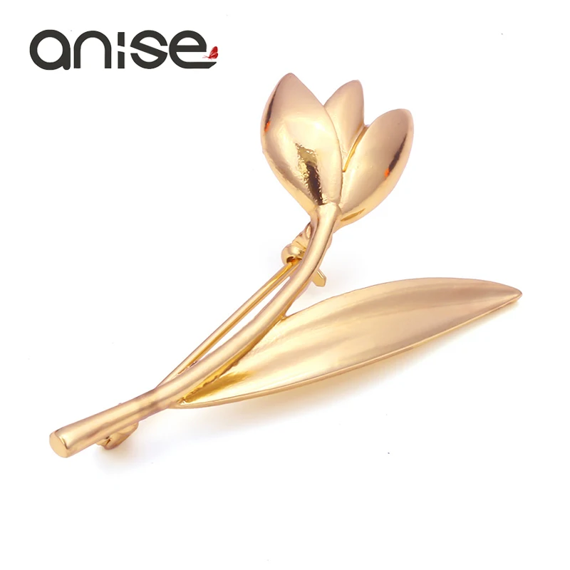 Женская Брошь в виде орхидеи Anise элегантные деловые броши для одежды золотого и