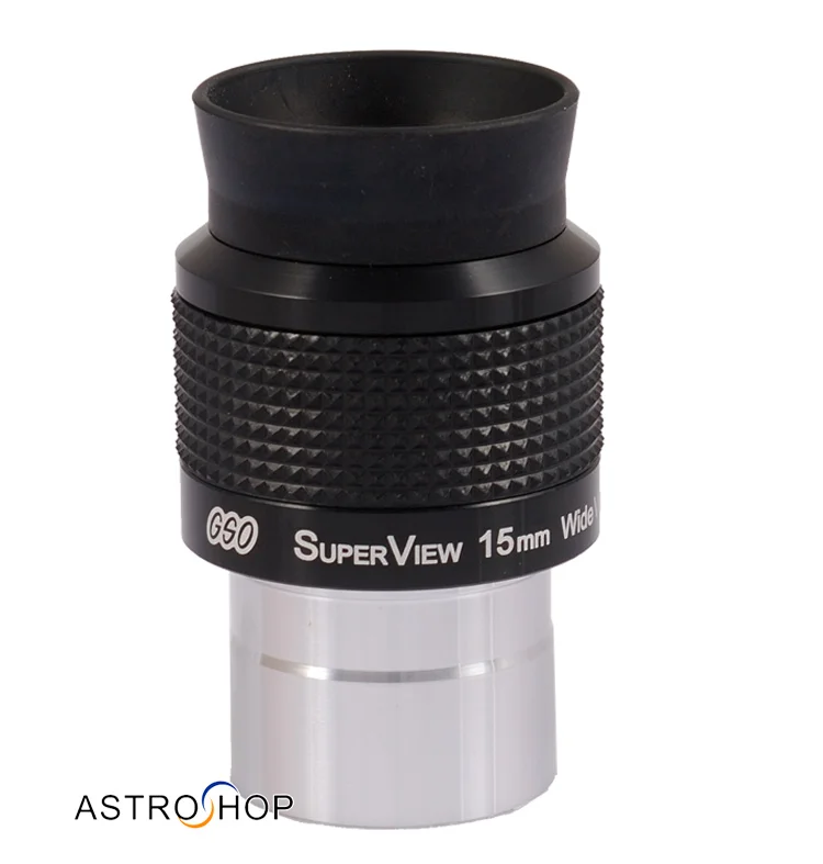 Окуляр телескопа GSO 1,25 дюйма Superview 15 мм с широким полем 68 градусов