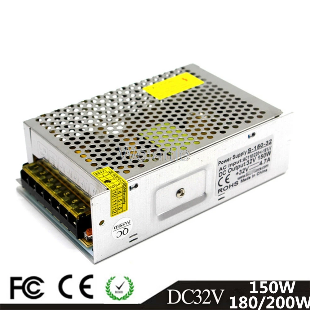 DC32V 150W 180W 200W светодиодный светильник ленточный драйвер импульсный источник