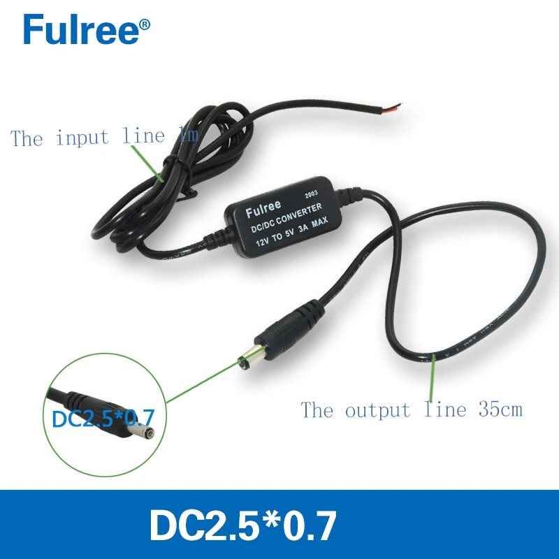 12V 5V DC понижающий Напряжение Мощность для дизельных двигателей дизельный двигатель зарядный кабель постоянного тока 2,5*0,7 мм/3,5*1,35 мм/5,5*2,1 мм/5,5*2,5 мм бочоночного разъема разъем