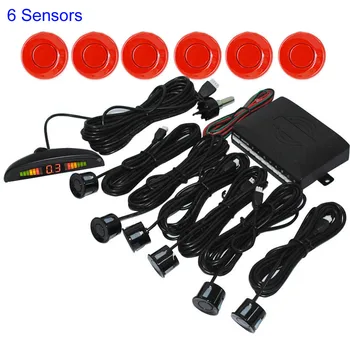 

hot sale Car Parking Sensor Reverse Backup Radar System with Alarm Beep LED Indicator Display monitor
