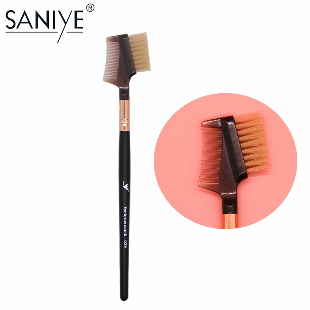 

SANIYE Double Head Eye Makeup Brush Eyebrow Comb Eyebrow Brush Professional Multifunctional 2 in 1 Cosmetic Tool A029