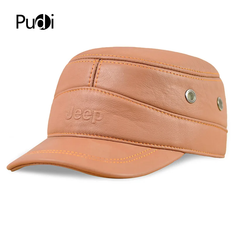 

Pudi HL024 Spring new men's leisure cap of high quality leather hat is comfortable and adjustable.