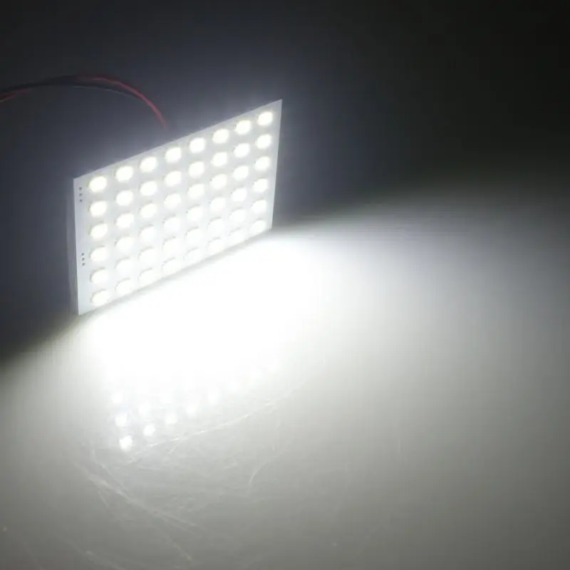 

Super White Energy-saving LED Panel Dome Light Auto Car Interior Reading Plate Light Roof Ceiling Interior Wired Lamp+Adapter