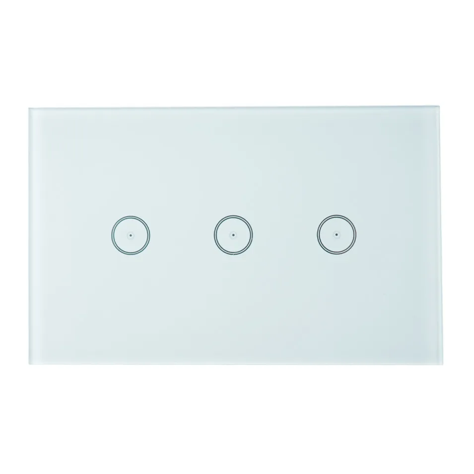 US Standard 10AGang Smart WIFI Switch 123 Gang Touch Panel, Wireless Remote Wifi Light Switch, Works With Alexa Google Home-6