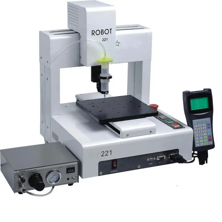 

Free shipping 2015 newest LY-221 automatic glue dispensor 3 axis machine for mobile frame glue dispensing works
