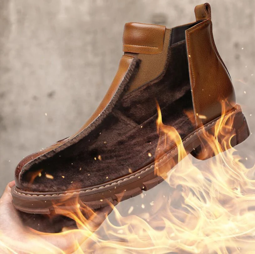 2019-New-Genuine-Leather-Chelsea-Boots-Men-New-British-Style-Brogue-Shoes-For-Men-Casual-Martin (5)