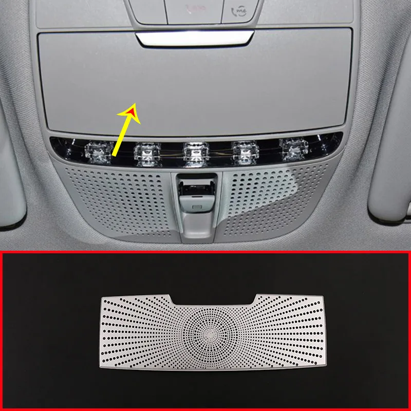 

Aluminum Alloy Car Read Lamp Decoration Cover Trim For Mercedes Benz GLC C Class W205 X253 2015-2019 Accessories