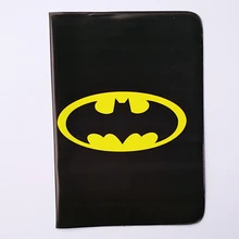Cartoon Batman Passport Holder ID Card Holder 3D Design PVC Leather Business Card Bag Passport Cover 14*9.6CM