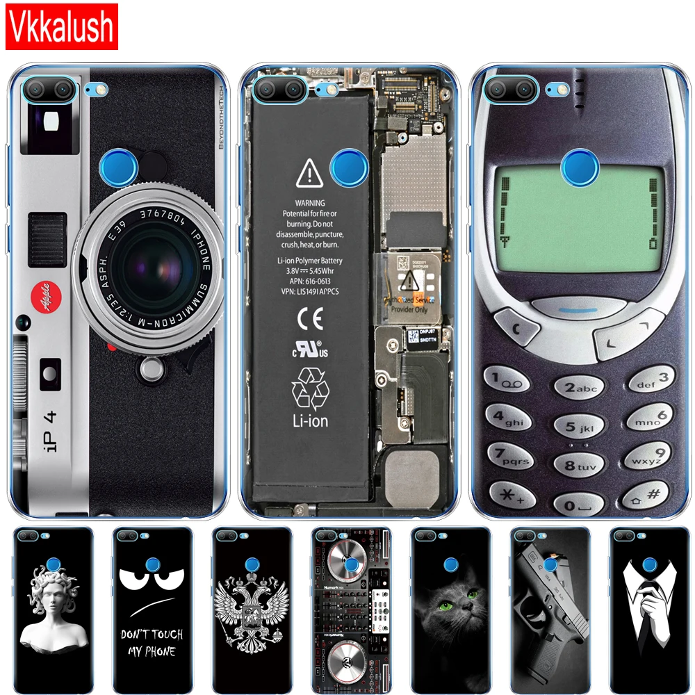 

Cover Phone Case For Huawei Honor 9 Lite Soft TPU Silicon Back Cover 360 Full Protective Printing Transparent Coque Shell