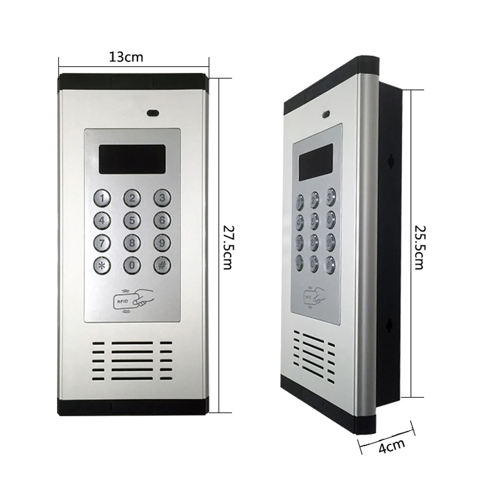 Система сигнализации с контролем доступа 3G GSM Intercom поддержка RFID карты для