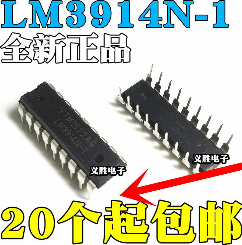 Aliexpress.com : Buy 5pcs LM3914N 1 LM3914N LM3914 DIP 18 LED Dot/Bar ...