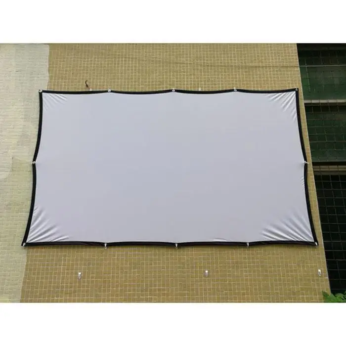 Черный складной HD экран проектора без складок для 16:9 проектора, 4:3 белая ткань