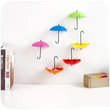 3 unids/lote Paraguas Creativo En Forma de Titular de Suspensión Accesorios de Cocina Estante de La Pared Estante Organizador Almacenamiento En el Hogar