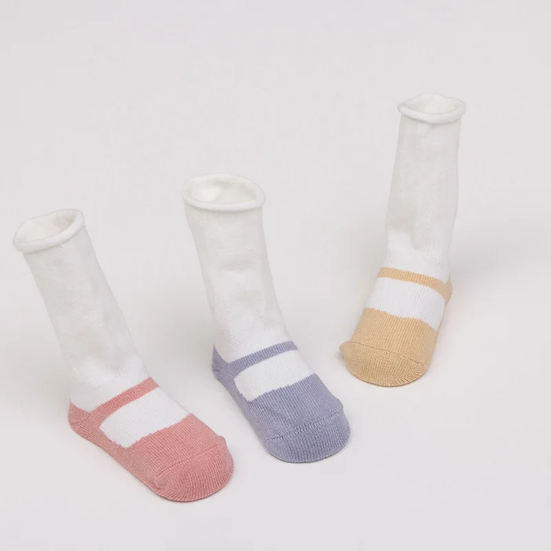 3 предмета, хлопковые детские носки модные стильные зимние теплые носки с рисунком для маленьких девочек осенне-зимние детские теплые носки