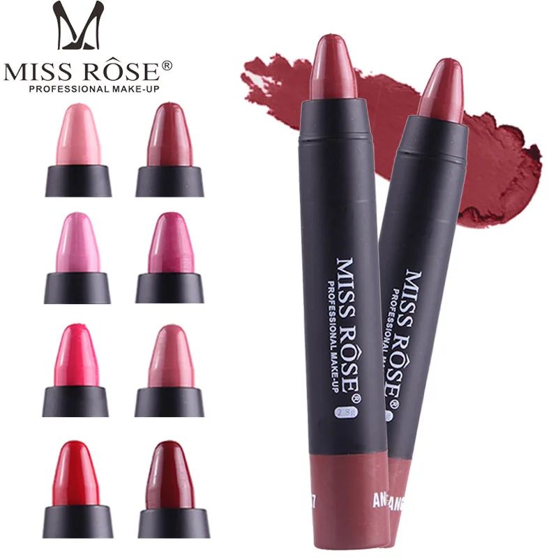 

Miss Rose makeup matte lipstick waterproof long lasting velvet nude batom mate lipstick sexy red rouge lip stick MS064