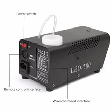 LED 500W Fog Smoke Machine Remote RGB color Smoke Ejector