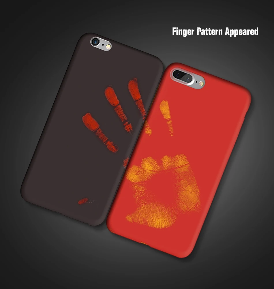 

Thermal Phone Case For iPhone X 8 7 6S 6 Plus Soft Temperature Sensing Change Color Cases For iPhone X XS Max XR 5S SE Cover
