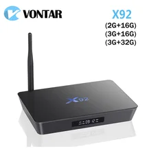 VONTAR X92 Android TV BOX 7.1 3GB 32GB Amlogic S912 Octa Core5G Wifi 4K BT4.0 H.265 Dual Wifi Google Play Youtube Smart TV BOX