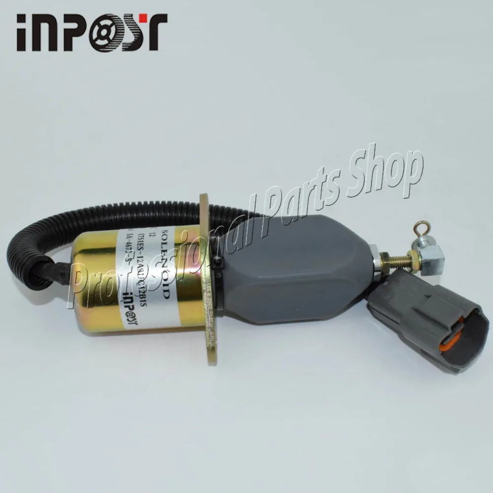 

12V 1751ES-12A3UC12B1S SA-4673-S Fuel Stop Solenoid For Hyundai Excavator R60-5 R210-5 R335-7 Yanmar Engine