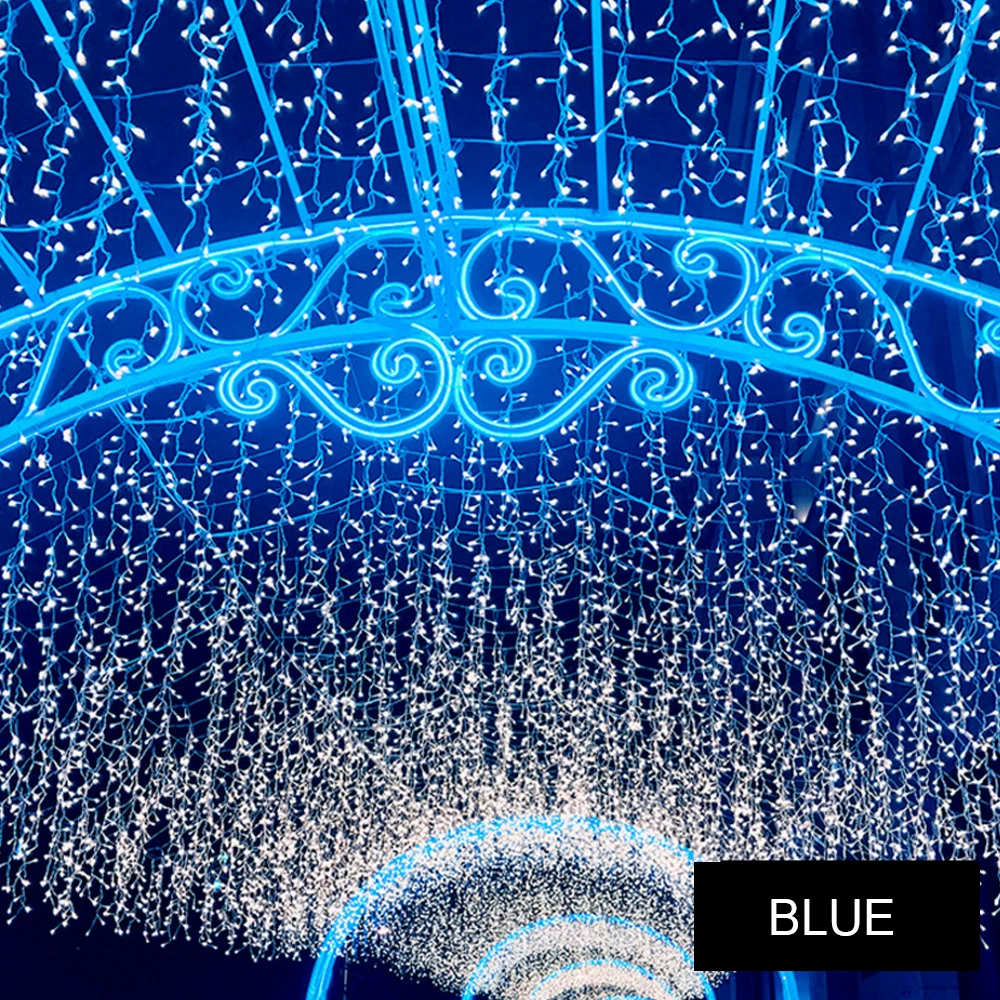 Новогодняя гирлянда светодиодный Шторы Сосулька свет шнура 220 V 4*0,6 m 96 Светодиодный s Крытый падение светодиодный вечерние сад Стадия