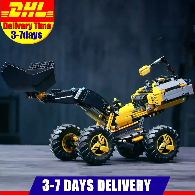 

2018 Lepin 20084 1307 Pcs Technic The Concept Wheel Loader ZEUX Mapping Drone Set Buidling Blocks Bricks Clone 42081 DIY Toy